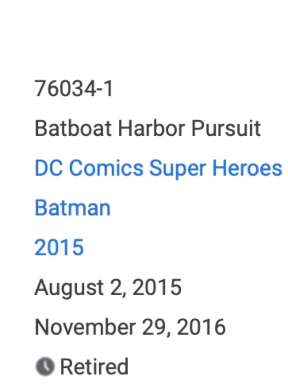 LEGO Super Heroes 76034 The Batboat Harbor Pursuit Building Kit - Picture 4 of 8
